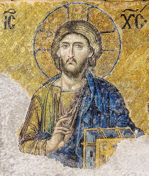 Christ Pantocrator - Mosaïque de la  Déisis - Sainte-Sophie (Istambul, Turquie)