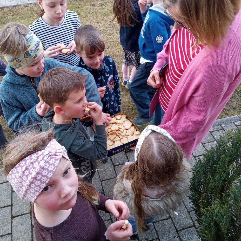 Die traditionelle Plätzchenpause...