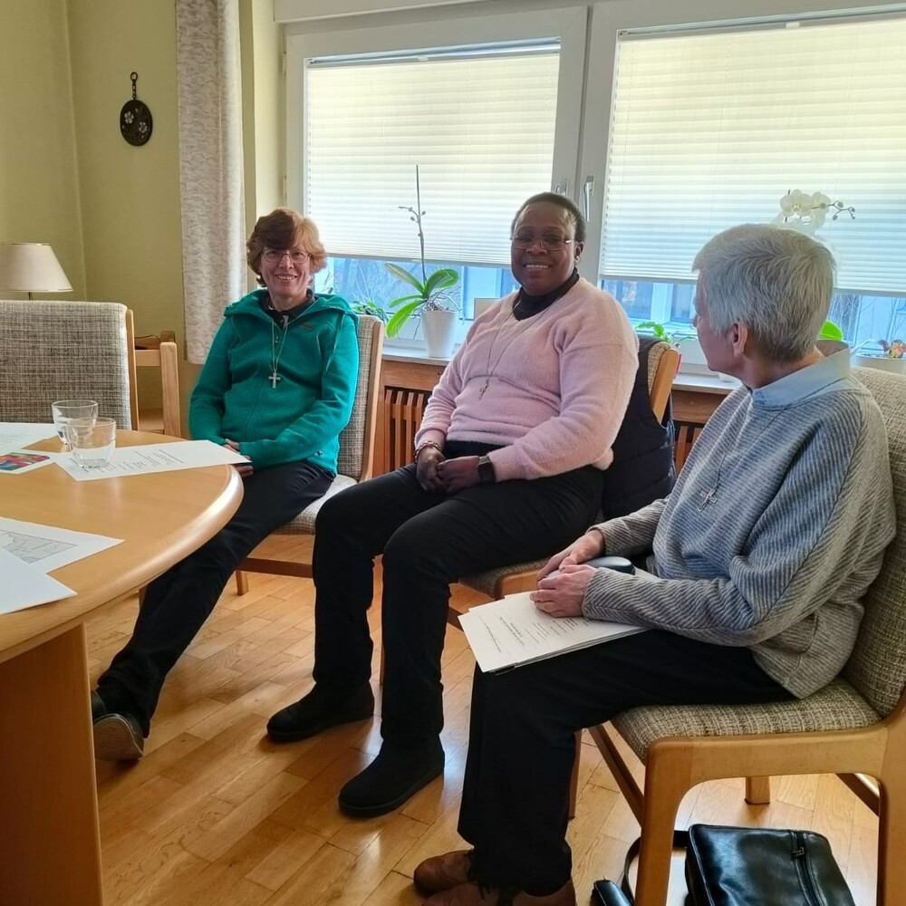 Sr. Renate Schobesberger, Sr. Nathalie Nkalamo Mumba, Sr. Carina Aerts